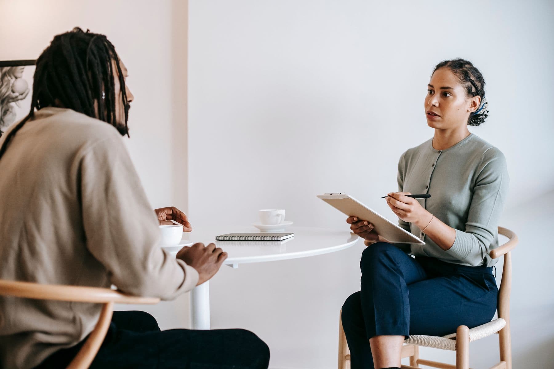 A quiet moment of listening and pastoral care — we welcome you with love