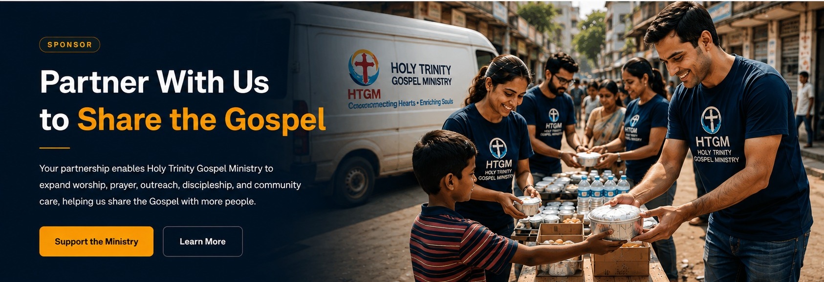 Partner With Us to Share the Gospel — Holy Trinity Gospel Ministry Sponsor